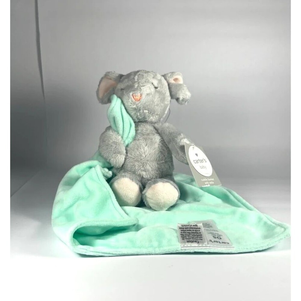 Carter’s Baby Gray mouse holding security blanket